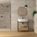 Mayfair Beige Décor 30 x 90cm glazed ceramic relief wall tile room setting