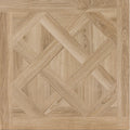 Chamonix Almond matt porcelain wood-effect floor tile 100 x 100cm, almond grain face