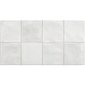 Adonara Ice gloss ceramic decorative wall tile 31.6 x 60cm, luminous white face detail