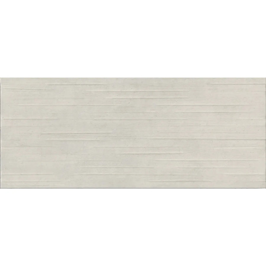 Hannover Grey Relieve Décor 25 x 60cm matt textured ceramic wall tile face
