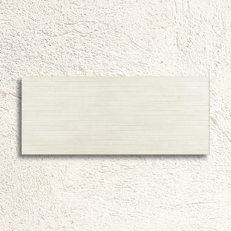 Hannover Ivoire Relieve Décor 25 x 60cm matt textured ceramic wall tile face