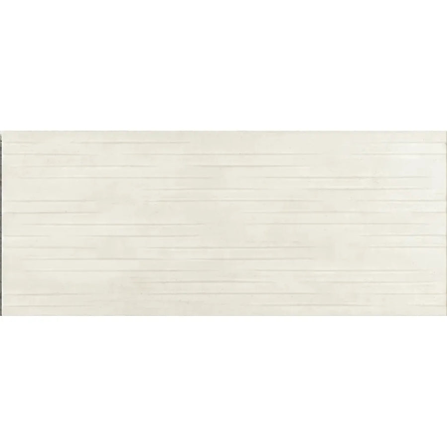 Hannover Ivoire Relieve Décor 25 x 60cm matt textured ceramic wall tile face