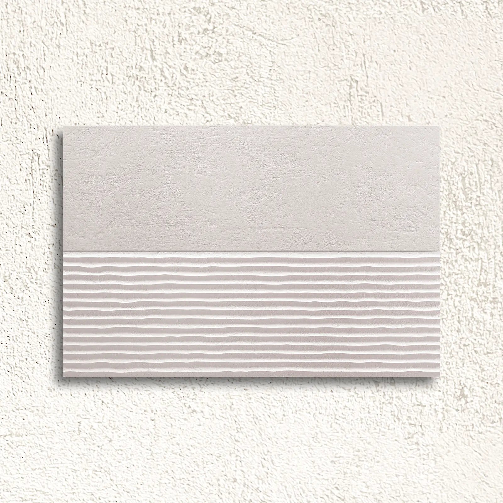 Light Stone Score White 30 x 90cm ceramic stone effect tile face