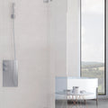 Light Stone White 30 x 90cm ceramic stone effect tile room setting