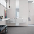 Light Stone White 30 x 90cm ceramic stone effect tile room setting