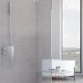 Light Stone Grey 30 x 90cm ceramic stone effect tile room setting