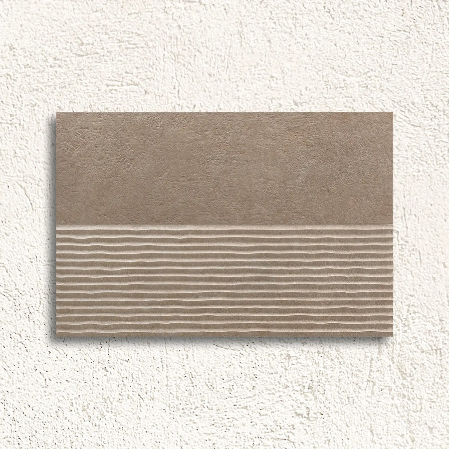 Light Stone Score Taupe 30 x 90cm ceramic stone effect tile face