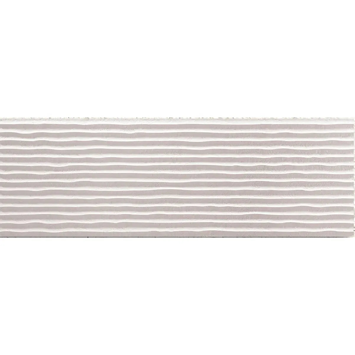 Light Stone Score White 30 x 90cm ceramic stone effect tile face