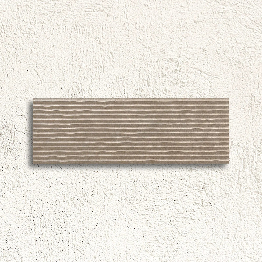 Light Stone Score Taupe 30 x 90cm ceramic stone effect tile face
