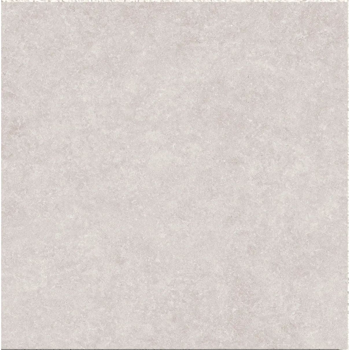 Light Stone White Floor 60 x 60cm porcelain stone effect tile face