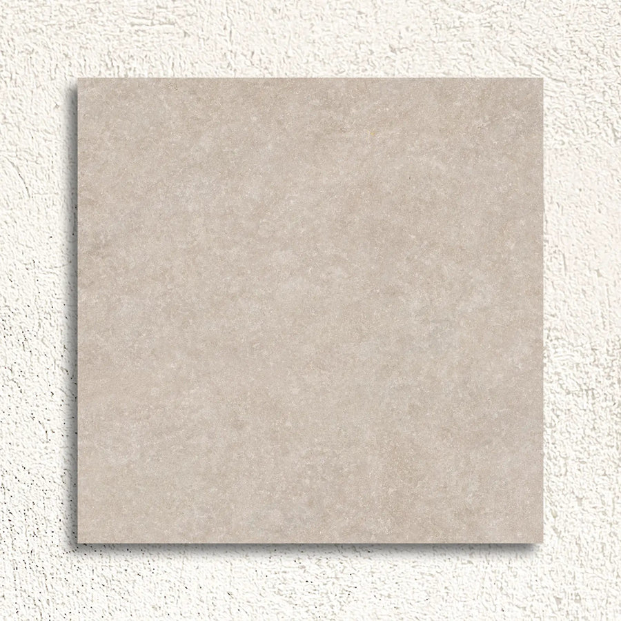 Light Stone Beige Floor 60 x 60cm porcelain stone effect tile face
