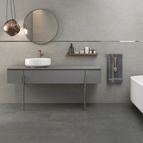 Wave Concrete Resin Decor 30 x 60cm Ceramic Tile - alternate view