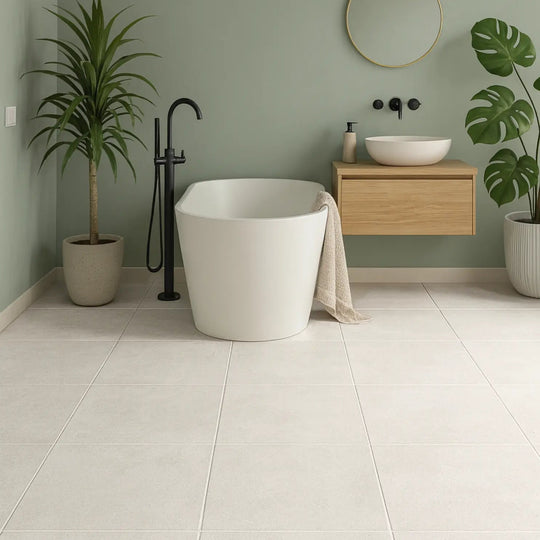 Wave Snow Floor 60 x 60cm Porcelain Tile