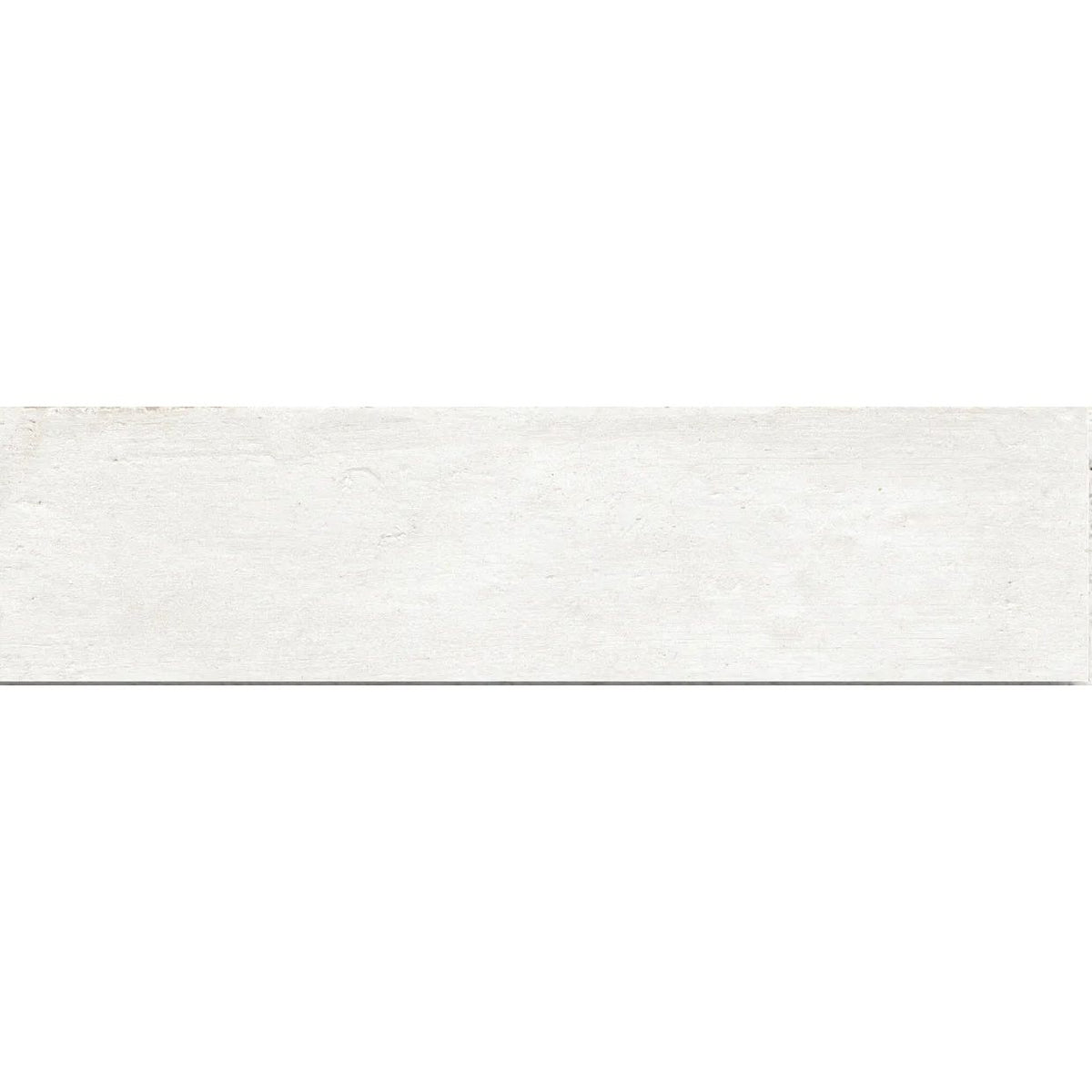 Terra Ice matt porcelain zellige-look wall and floor tile, 6 x 24.6cm, tile face