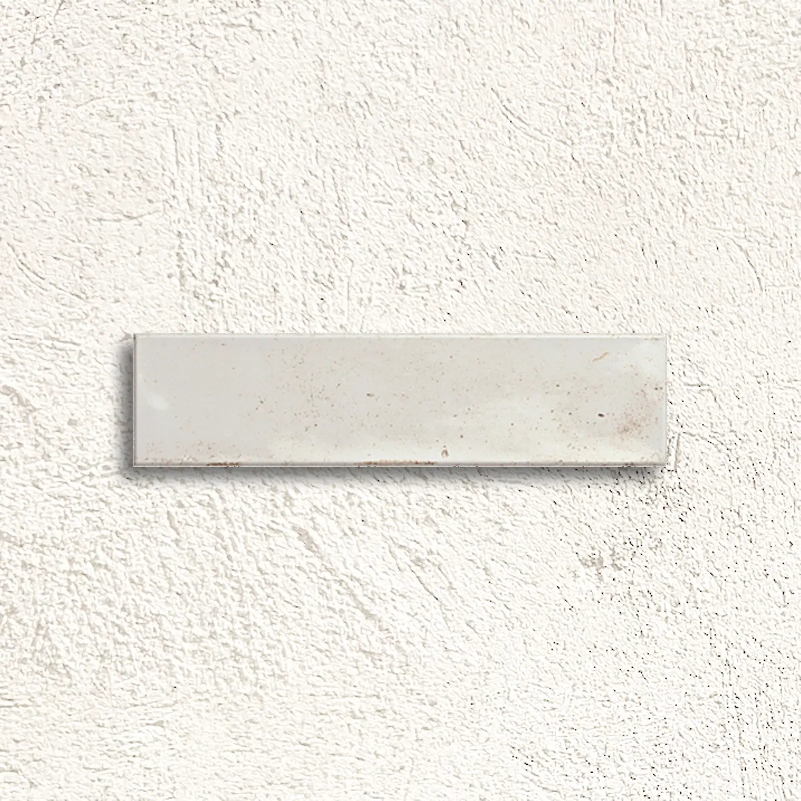 Bali White 7.5 x 30cm glazed ceramic zellige tile face