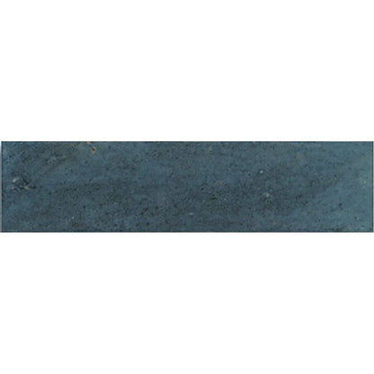 Bali Blue 7.5 x 30cm glazed ceramic zellige tile face