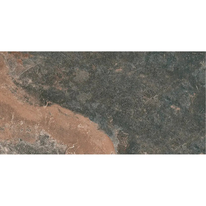 Cove Anthracite 30 x 60cm porcelain stone-effect tile face