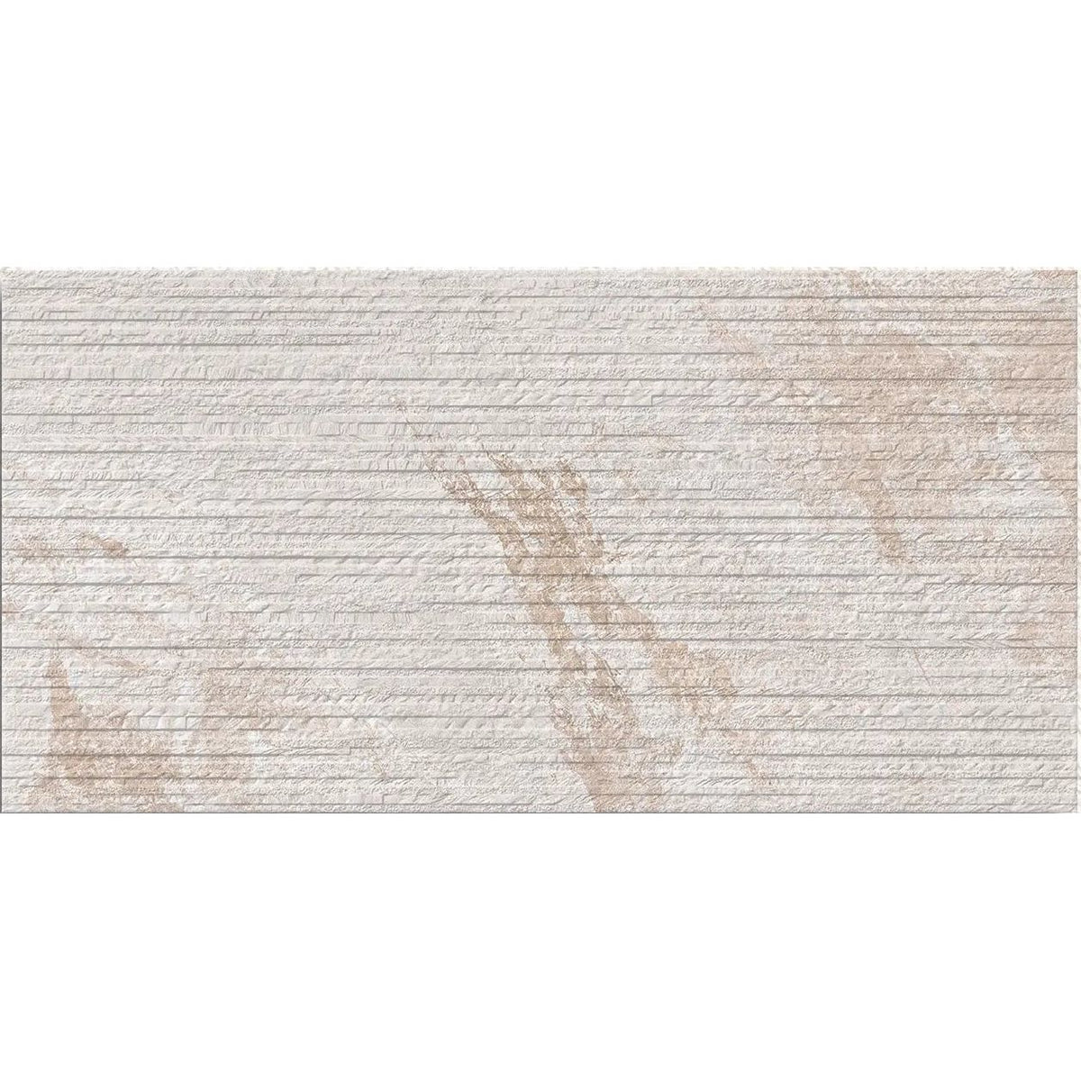 Cove Beige Décor 30 x 60cm porcelain stone-effect decorative tile face