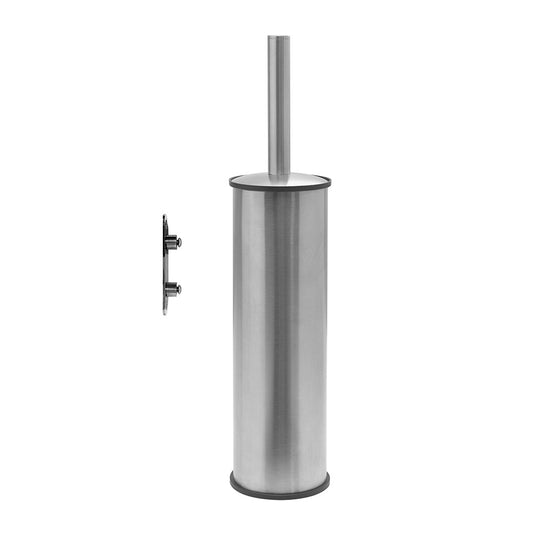 G Pro Metal Toilet Brush Wall Mounted in Brushed Stainless Steel - Origins Living