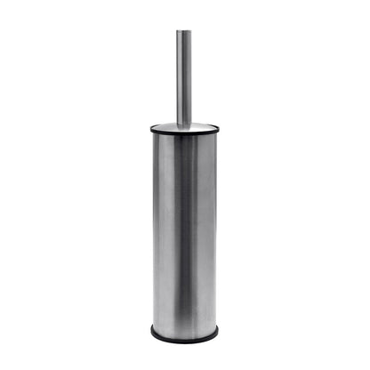 G Pro Metal Toilet Brush Freestanding in Brushed Stainless Steel - Origins Living
