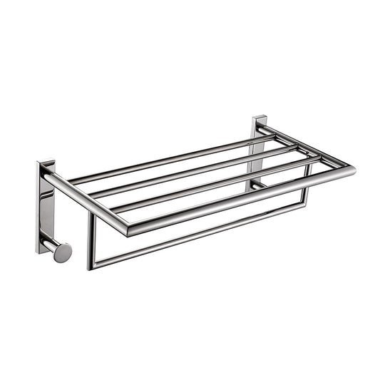 G Pro Towel Rack with Hooks in Chrome - Origins Living