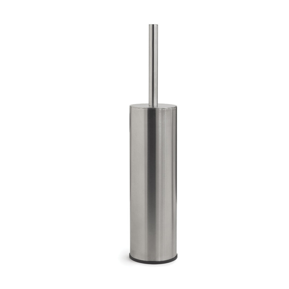 G Pro Metal Toilet Brush Freestanding in Brushed Stainless Steel - Origins Living