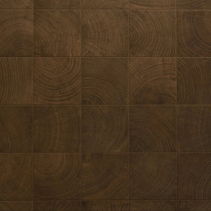 Fraser Espresso 10x10cm wood-effect porcelain tile room setting