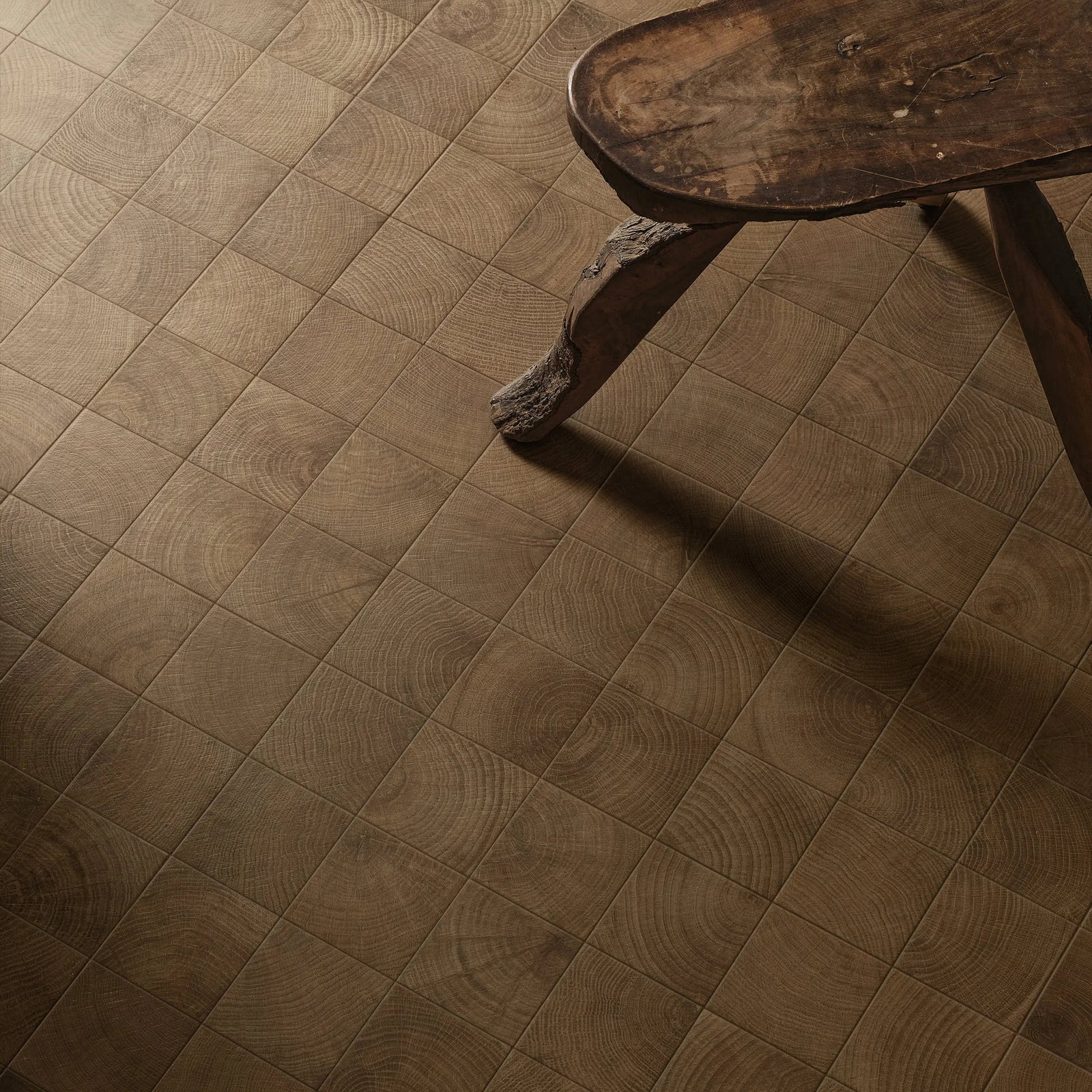 Fraser Espresso 10 x 10cm Porcelain Tile in a bathroom setting