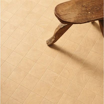 Fraser Oak 10x10cm wood-effect porcelain tile room setting