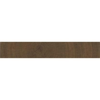Fraser Espresso deep, cocoa-dark wood-effect matt porcelain plank tile in 20x120cm format for floors and walls