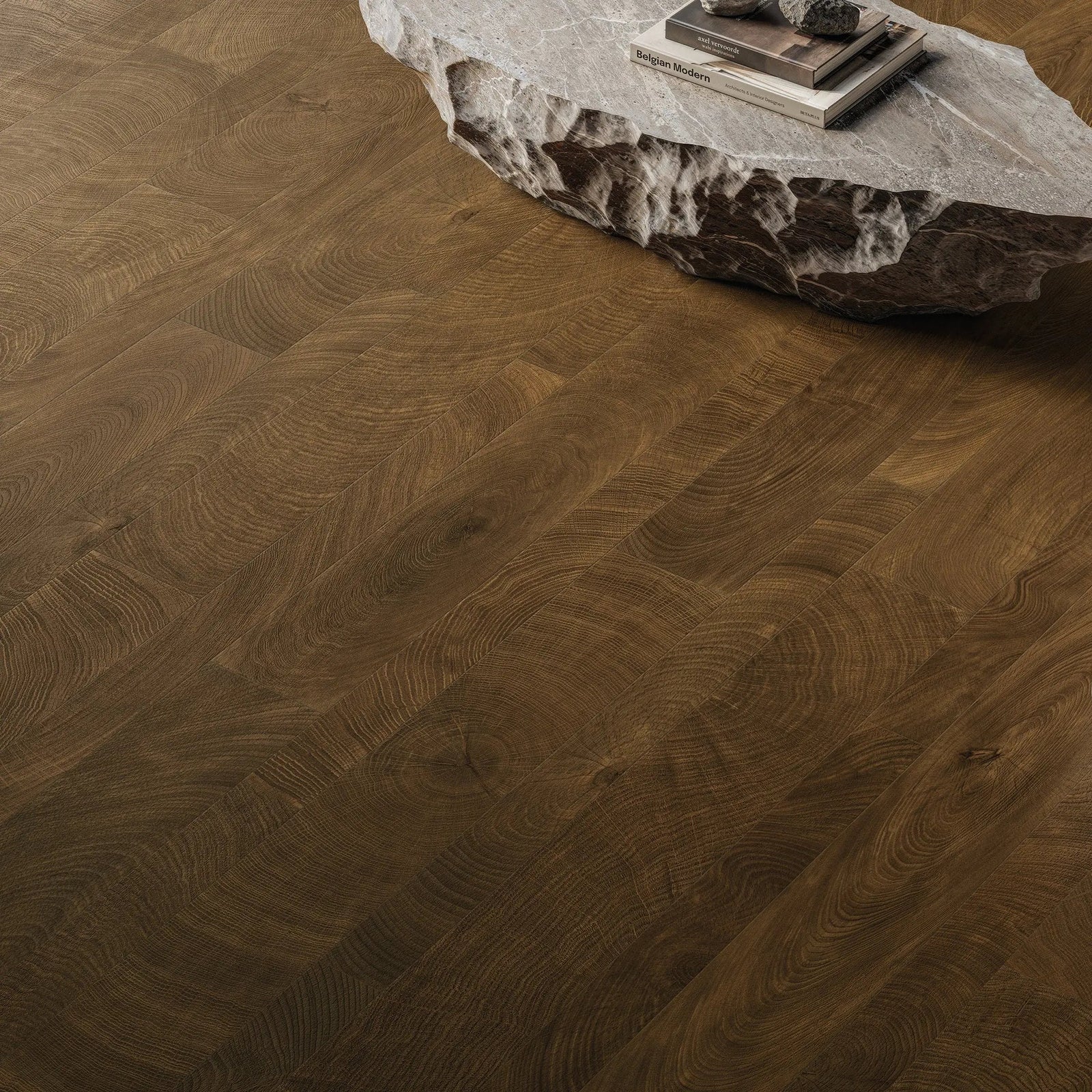 Fraser Espresso 20 x 120cm Porcelain Tile in a bathroom setting