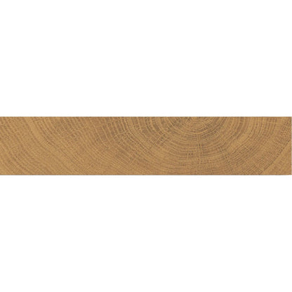 Fraser Walnut rich, caramel-brown wood-effect matt porcelain plank tile in 20x120cm format for floors and walls