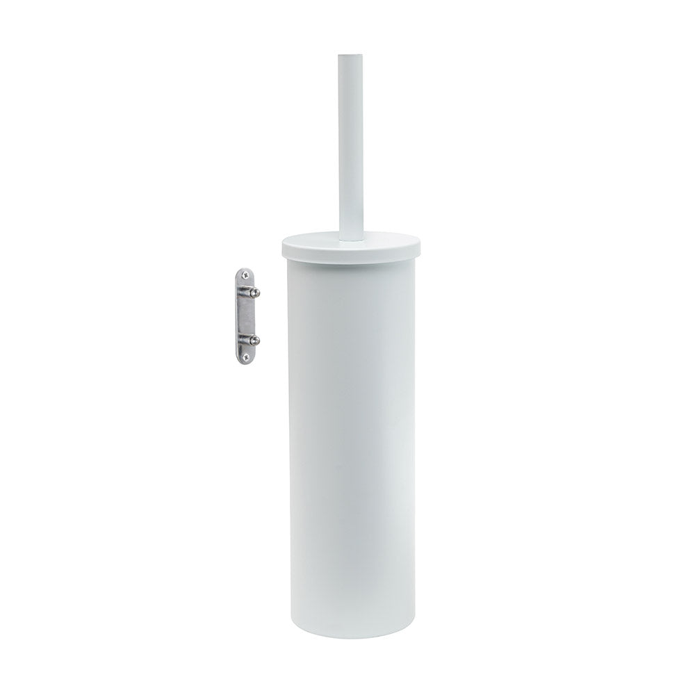 Flip Toilet Brush Wall Mounted in Matt White - Origins Living