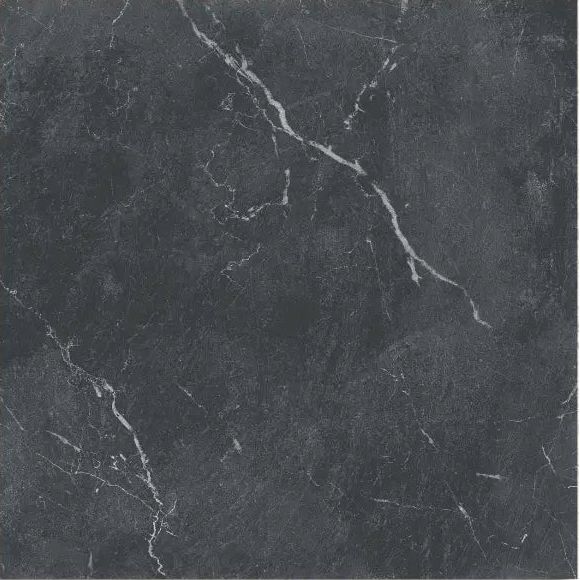 Lomond Nero black marble-effect matt porcelain tile in 30x30cm chequerboard format