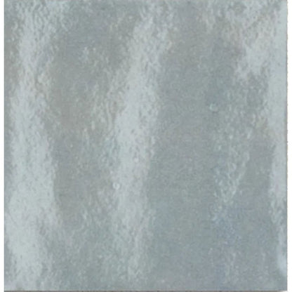 Taza Sky light blue glazed ceramic zellige-style wall tile, 10 x 10cm, tile face