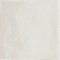 Taza Chalk white glazed ceramic zellige-style wall tile, 10 x 10cm, tile face