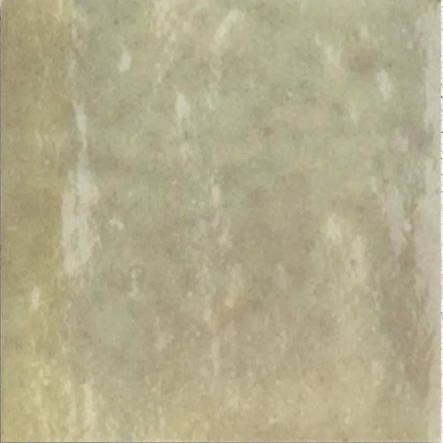 Taza Moss green glazed ceramic zellige-style wall tile, 10 x 10cm, tile face