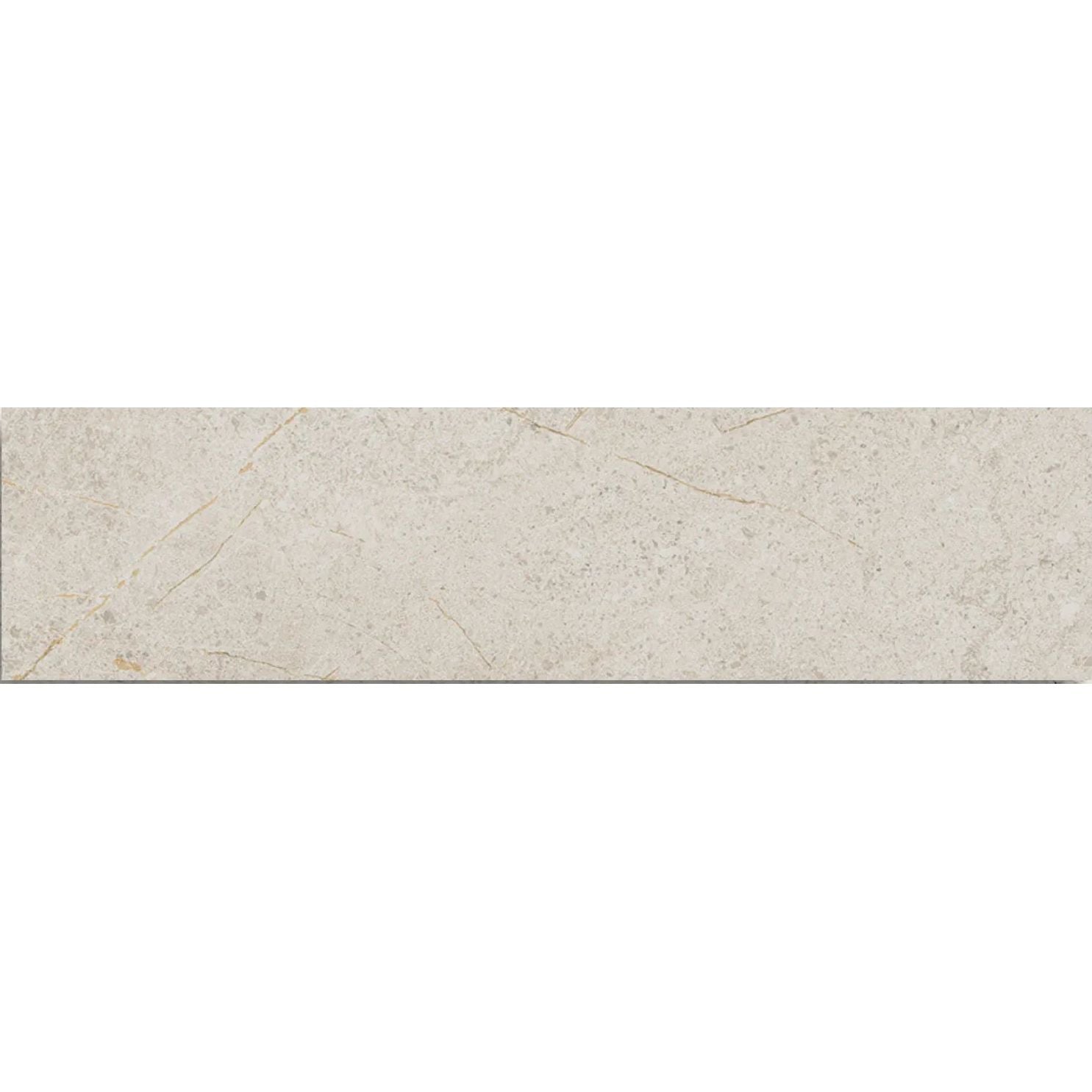 Atlas Cotton 7.5 x 30cm matt porcelain tile face detail