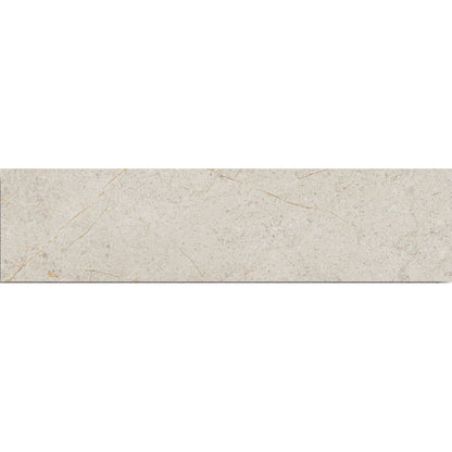 Atlas Cotton 7.5 x 30cm matt porcelain tile face detail
