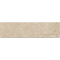 Atlas Almond 7.5 x 30cm matt porcelain tile face detail
