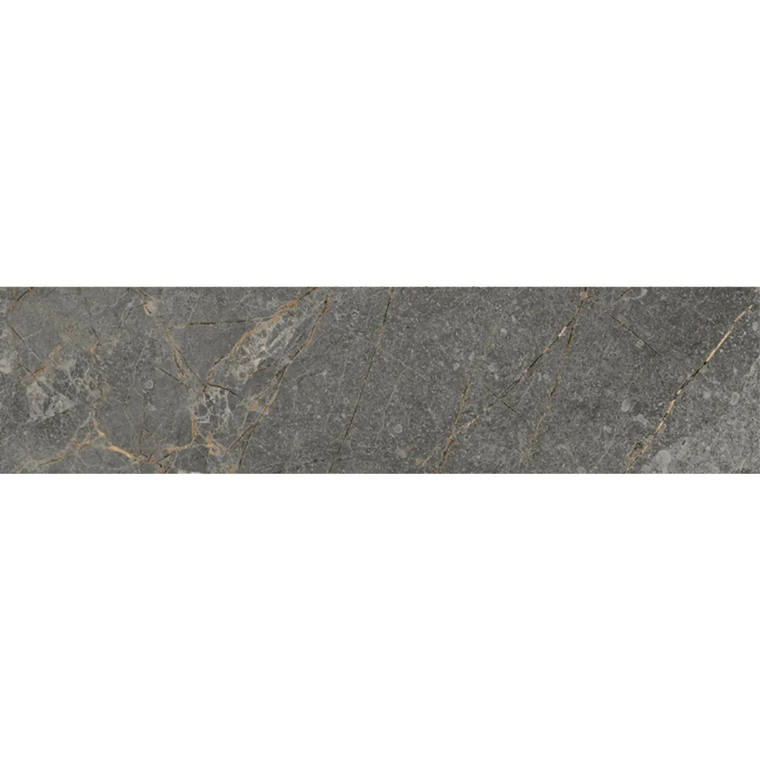 Atlas Coal 7.5 x 30cm matt porcelain tile face detail