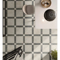 Atlas Coal matt black porcelain tiles in a contemporary interior