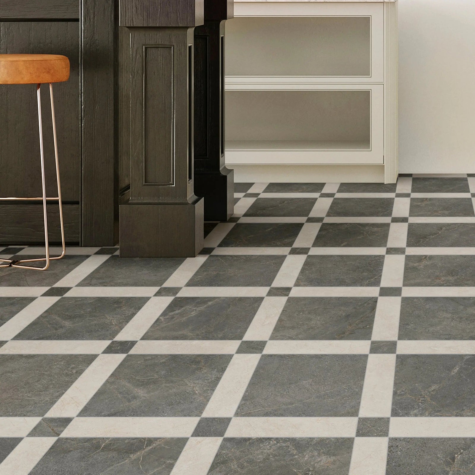 Atlas Coal 30 x 30cm Porcelain Tile – close-up detail