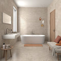 Himalaya Beige 30 x 60cm glazed ceramic stone effect tile room setting