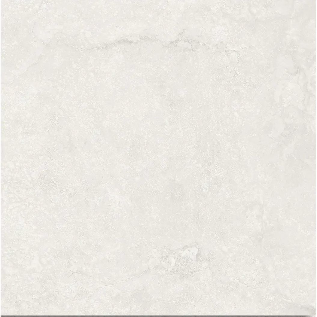 Himalaya White Floor 45 x 45cm glazed ceramic stone effect tile face