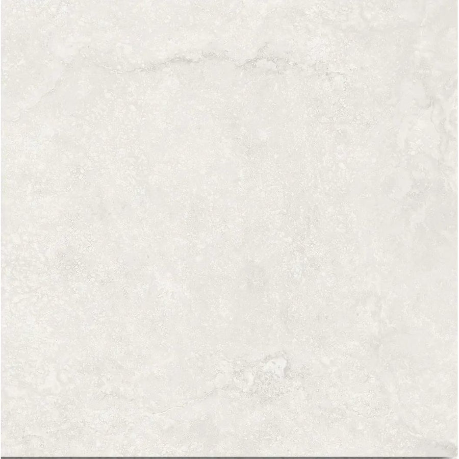 Himalaya White Floor 45 x 45cm glazed ceramic stone effect tile face