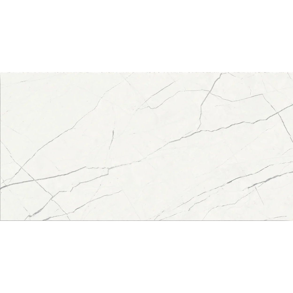 Muse White 30 x 60cm ceramic marble effect tile face