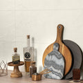 Muse Ivory 30 x 60cm ceramic marble effect tile room setting