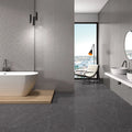 Muse Grey 30 x 60cm ceramic marble effect tile room setting