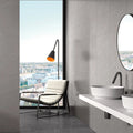 Muse Grey 30 x 60cm ceramic marble effect tile room setting